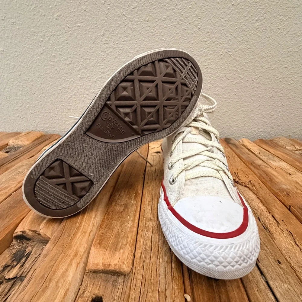 Converse All Star Chuck Taylor High Top White Canvas Women's Shoes 1039 - Picture 6 of 7